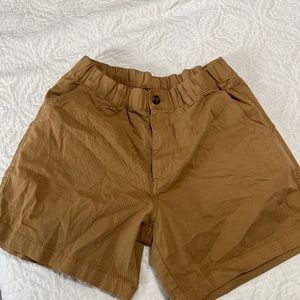 Men’s Medium Khaki Bear Bottom Stretch 5.5” Shorts